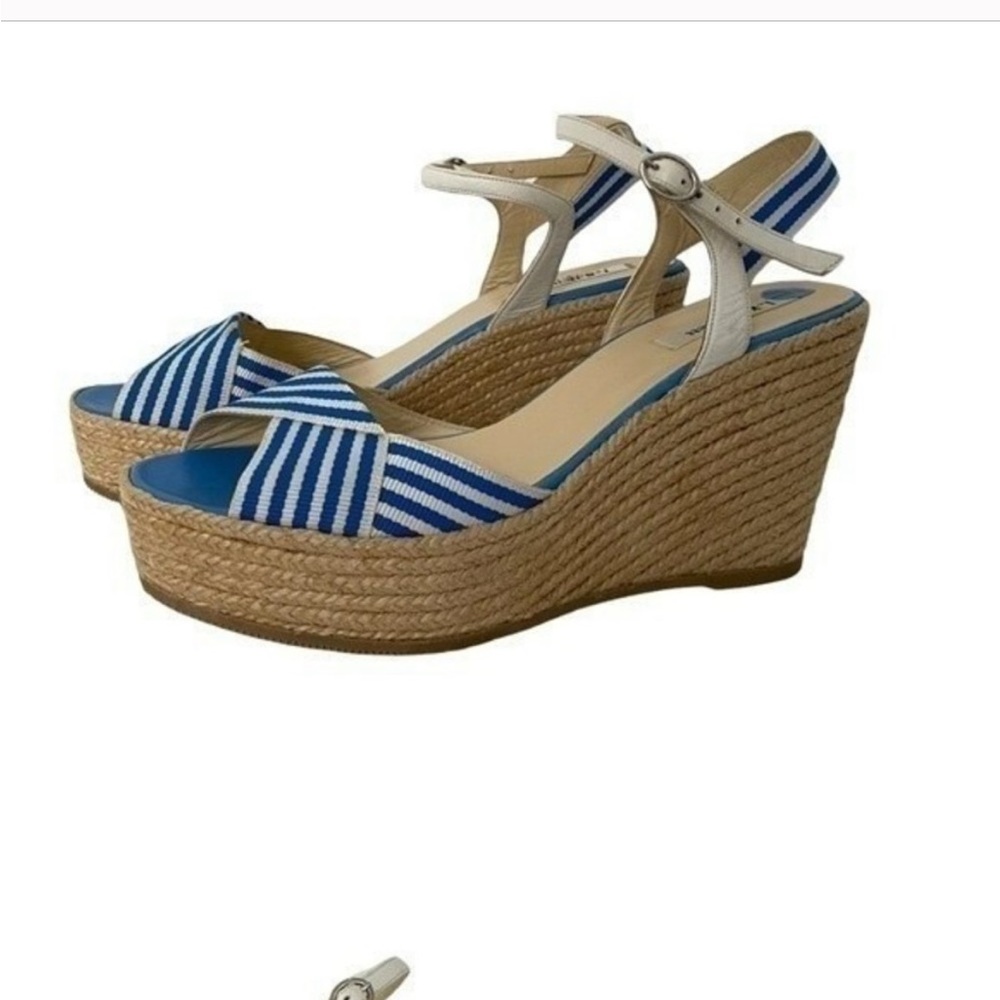 LK Bennett Platform Espadrille Wedges - Connie Stripe